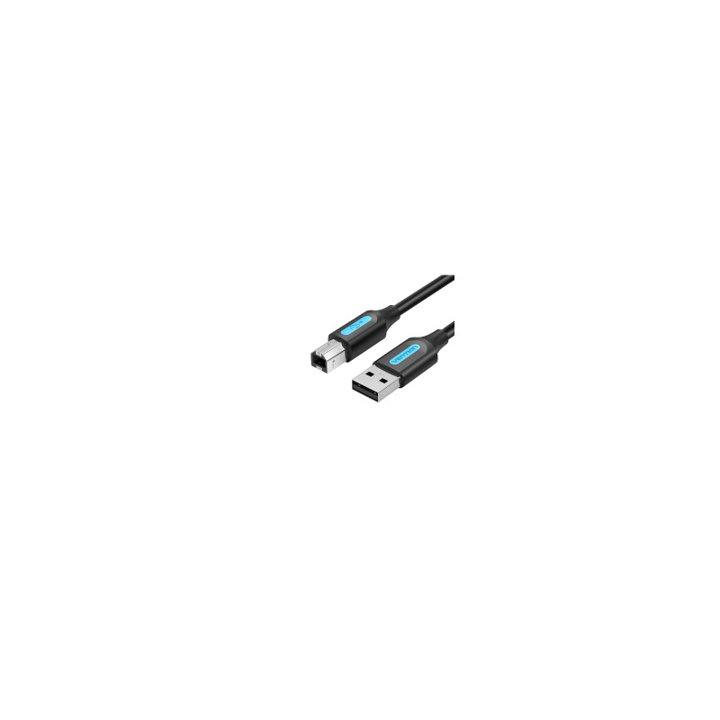 VENTION Câble USB-A Mâle vers USB-B Mâle 0,5m (Noir)