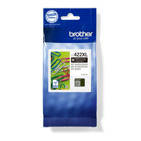 Cartuccia originale Stampante BROTHER - LC422XLBK NERO - NERO 3.000PG MFCJ5340/5740DW MFCJ6540/6940DW