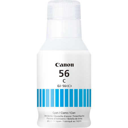 Cartuccia originale Stampante CANON - GI56C CIANO - CIANO 14000 PG PER MAXIFY GX7050/6050/3050
