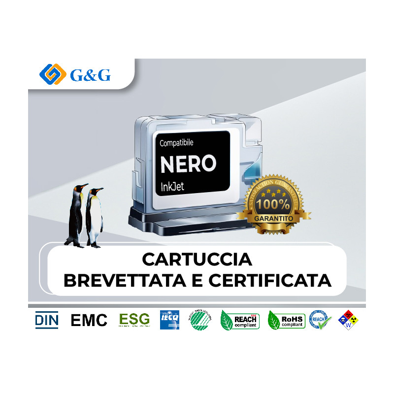 Cartuccia compatibile G&g per Stampante Cartucce epson - EPS NERO - C13T03A14010 603XL K 600 PAG