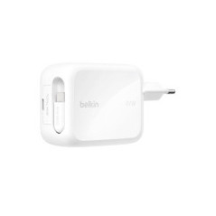 BELKIN Caricabatterie da muro USB-C GaN Con Cavo Retrattile (67W)
