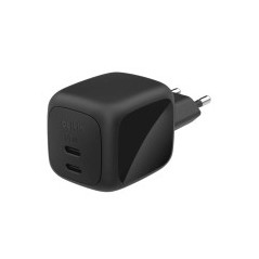 BELKIN Caricatore da Parete GaN 2 Porte USB-C 67W (Nero)