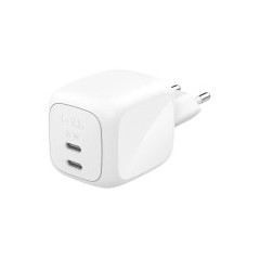 BELKIN Caricatore da Parete GaN 2 Porte USB-C 67W (Bianco)