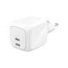 BELKIN Caricatore da Parete GaN 2 Porte USB-C 67W (Bianco)