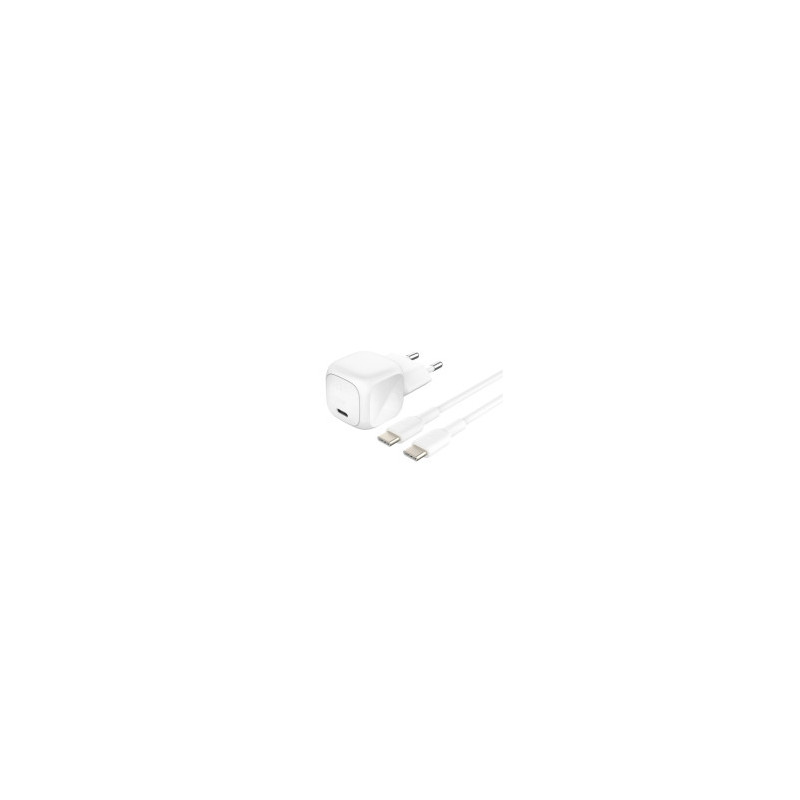 BELKIN Caricatore da Parete 20W + Cavo USB-C a USB-C 1m (Bianco)