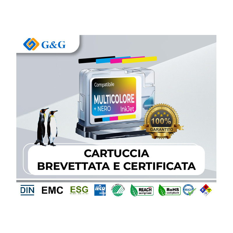 Cartuccia compatibile G&g per Stampante Cartucce brother - LC-422XL - KCMY /// (MULTIPACK) - 69ml