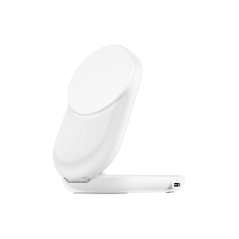BELKIN Station de Ricarica Magnetica 2-in-1 Qi2 (25W) (Bianco)