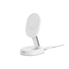 BELKIN Supporto di ricarica magnetica Qi2 pieghevole (15W) (Bianco) (Senza alimentazione)