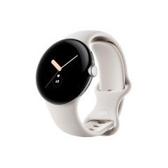 Pixel Watch 41mm Argento con Cinturino Sport Beige (Wifi + Cellulare)
