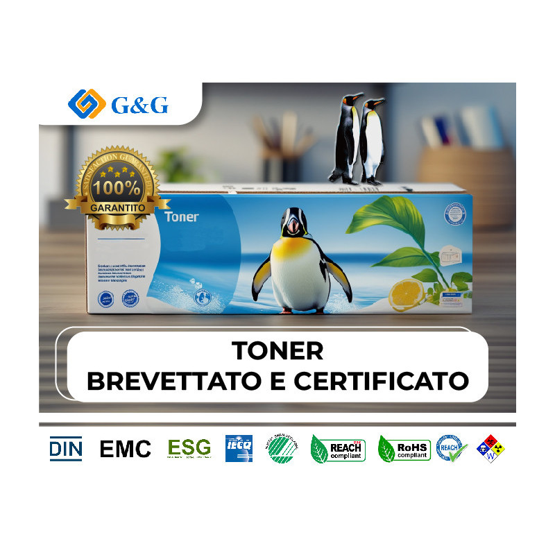 Toner compatibile G&g per Stampante Toner lexmark - LEX NERO - 58D1H00/58D2H00 K 58D3H00/58D4H00/58D5H00 15000 PAG