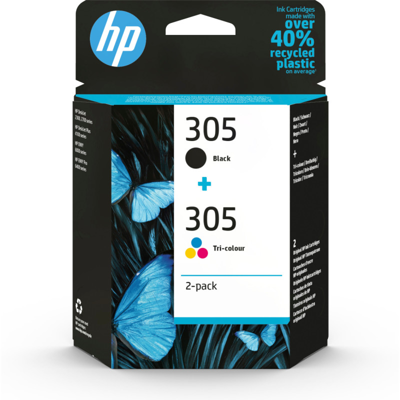Cartuccia originale Stampante HP INC - 305 - MULTIPACK CMYK ENVY 6010 120 PAG/100PG COLORE