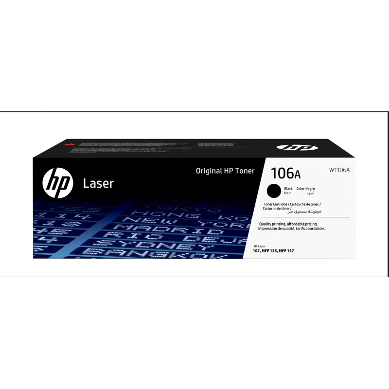 Toner originale Stampante HP INC - W1106A NERO - K L/J 106A/107A 1000 PAG