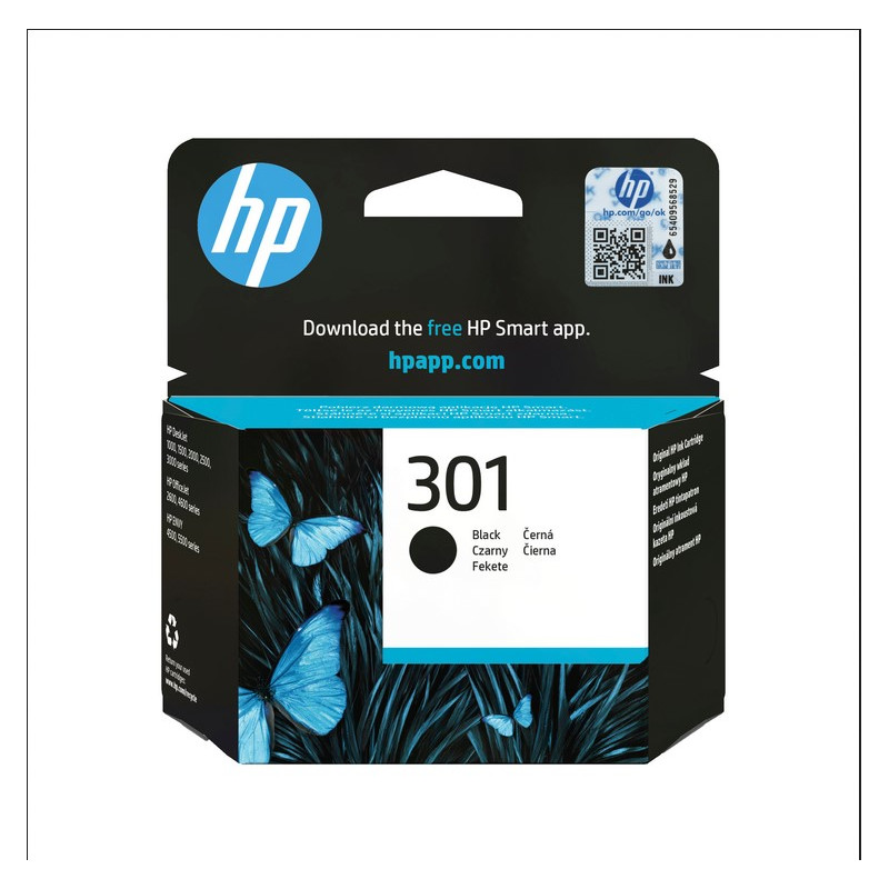 Cartuccia originale Stampante HP INC - 301 CH561EE K DESKJET 2050 3ML 190 PAG