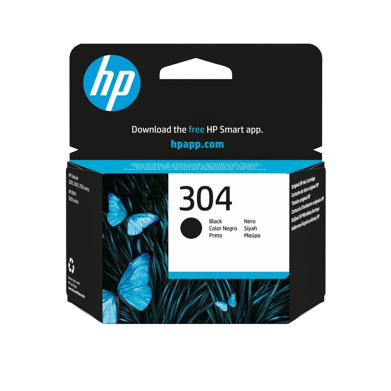 Cartuccia originale Stampante HP INC - 304 NERO - N9K06AE K 100 PAG - 4ml