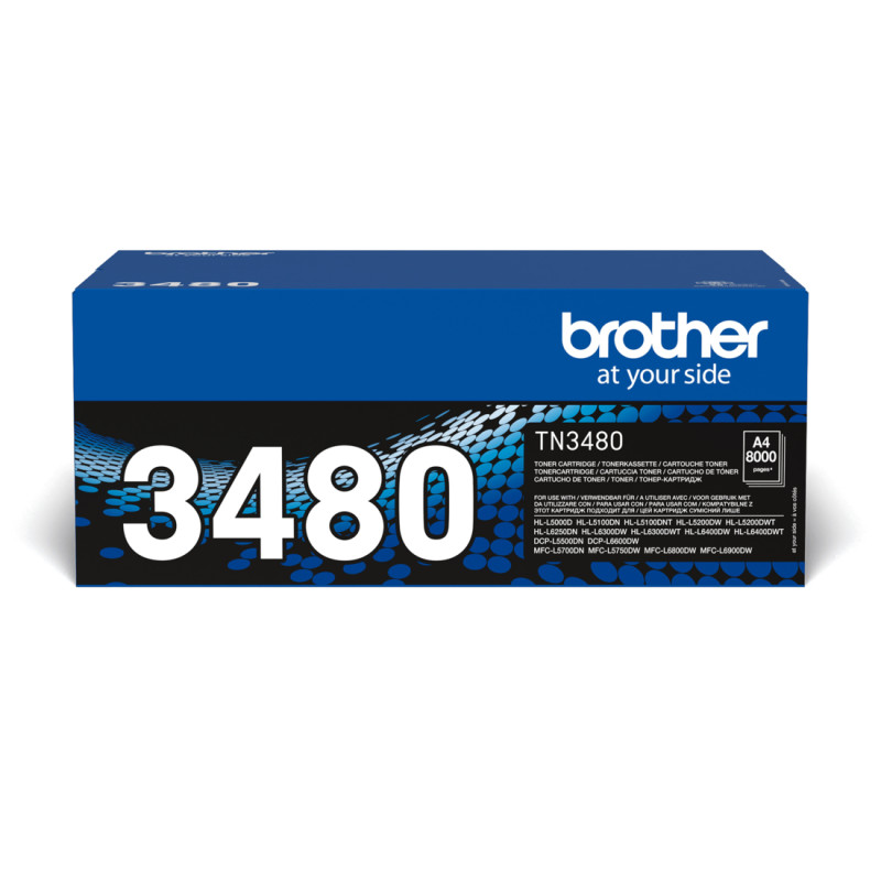 Toner originale Stampante BROTHER - TN3480 NERO - NERO PER HL L5000D 8.000PG