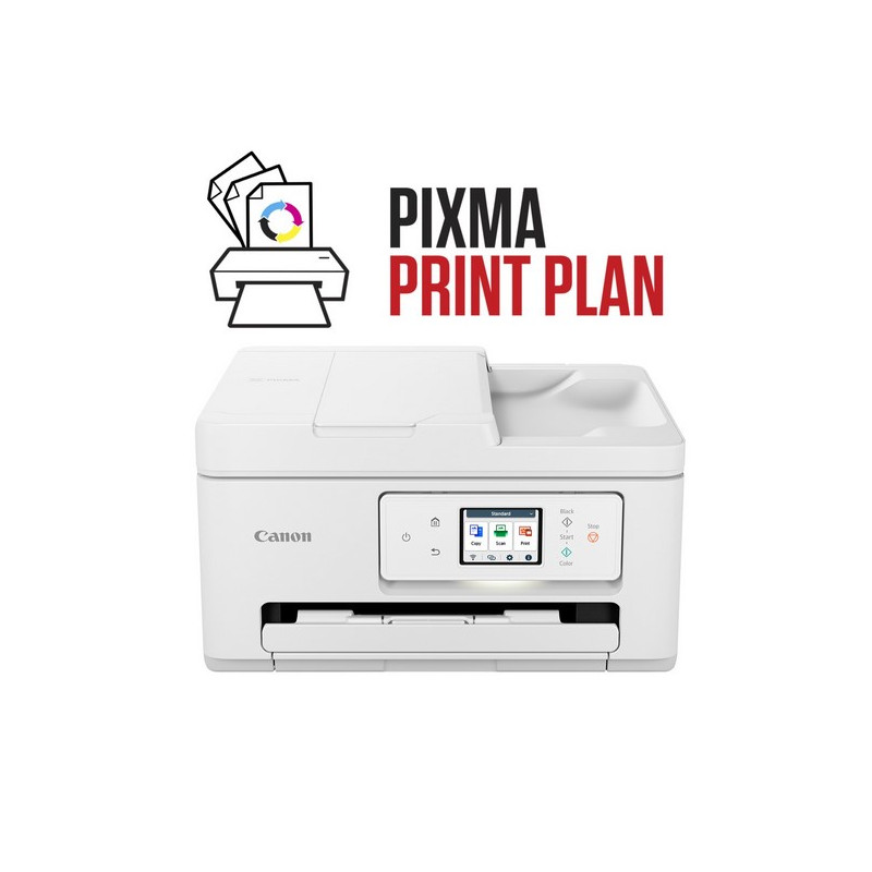 Stampante inkjet colori - CANON PIXMA TS7750I WHITE - Scanner e Copia + WiFi - USB - A4 - 15PPM - 2 colori cartucce