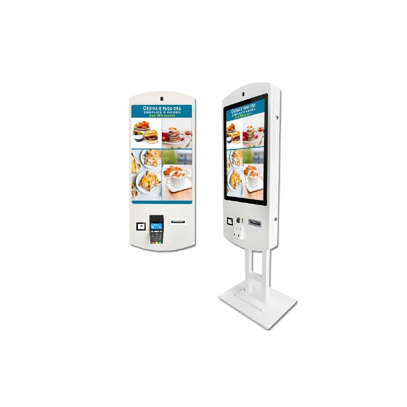 CASSA SELF SERVICE 32 TOUCH STAFFA A PARETE E ANDROID INTEGRATO