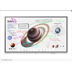 Monitor 75'' LCD Touchscreen Digital Display - Samsung WM75B - 4K UHD 16:9 350nits 8ms - 2xHDMI + USB + LAN + WiFi + Bltth + DP