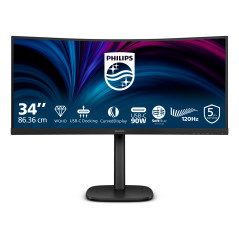 MON 34VA 3440X1140 HDMI DP USBC MM PHILIPS 34B2U3600C 21:9 CURVED