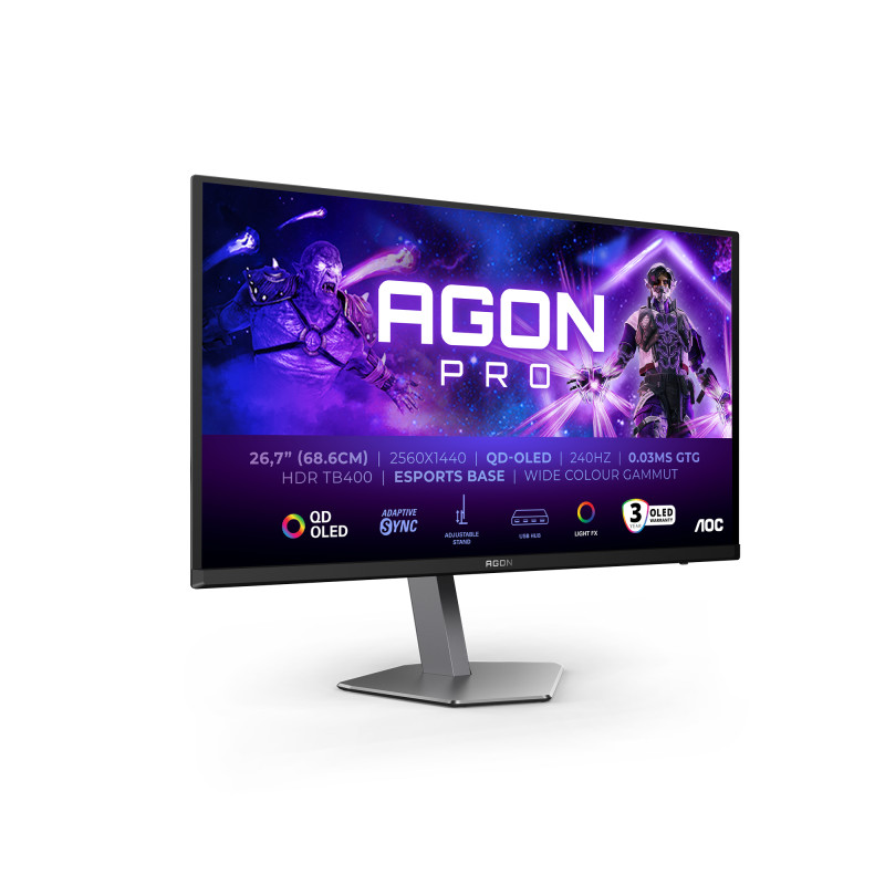 MON 27OLED QHD 2560X1440 240HZ 0,03MS AG276QZD HDMI DP USBC MM