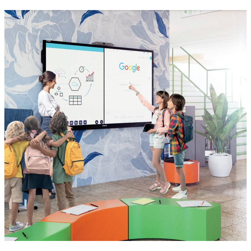 MON 65 TOUCH 4K500CD/M2 SW OKTOPUS DABLIU TOUCH STAFFA INCLUSA