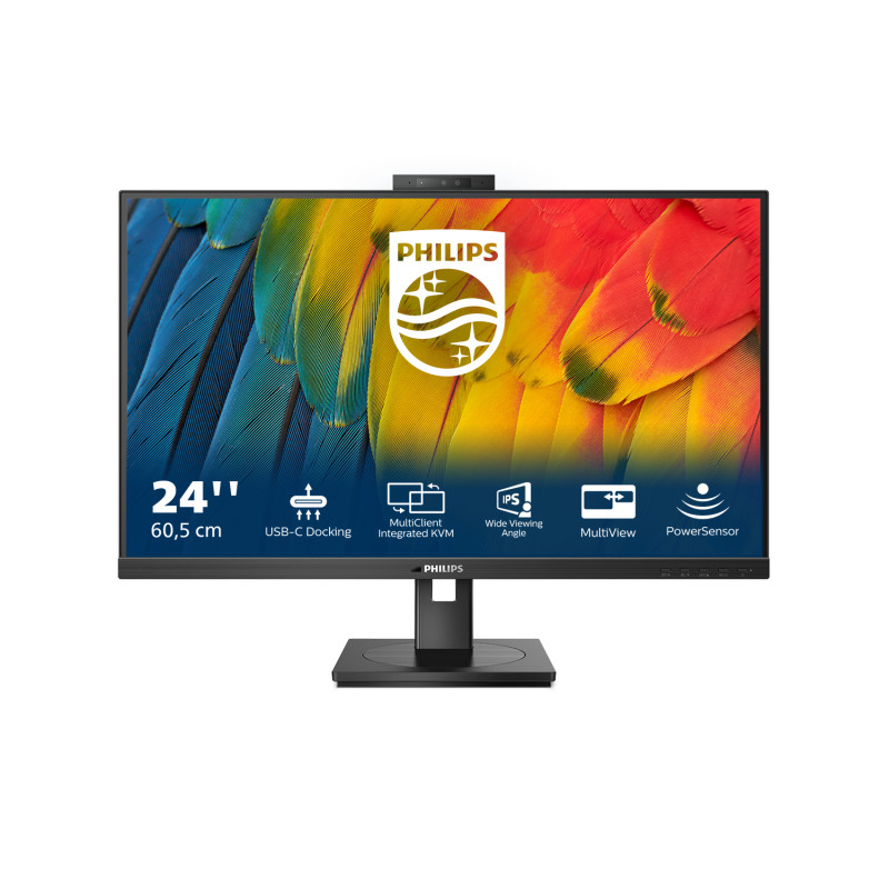 MON 23.8 IPS HDMI DP USB USB LAN MM PHILIPS 24B1U5301H WEBCAM PIVOT REG