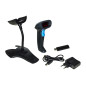 LETTORE BARCODE LINK WIFI LASER 1D CON RICEVITORE USB E SUPPORTO