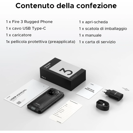 Doogee Fire 3 Rugged Phone 128 Gb