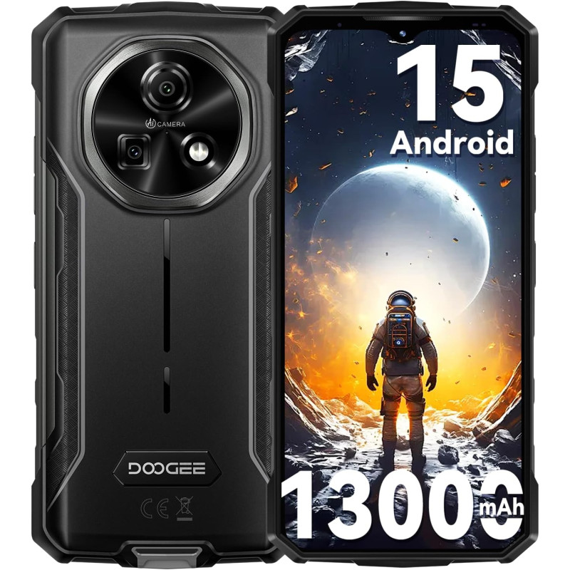 DOOGEE FIRE5 smartphone outdoor Android 15 13000 mAh 12 GB + 64 GB 6,6" cellulare NFC nuovo DOOGEE FIRE5 smartphone outdoor Android 15 13000 mAh 12 GB + 64 GB 6,6" cellulare NFC nuovo